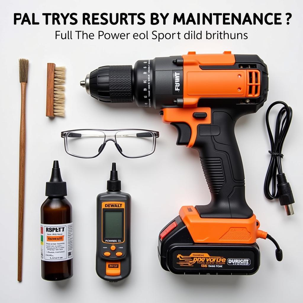 Essential Power Tool Maintenance Kit