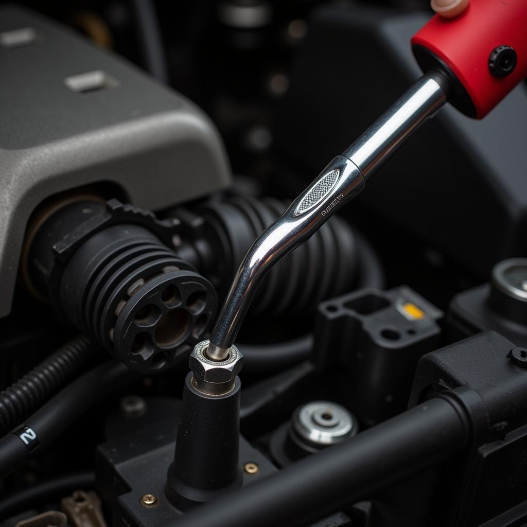 Power Tool Removing Nuts on Smaller Car Parts