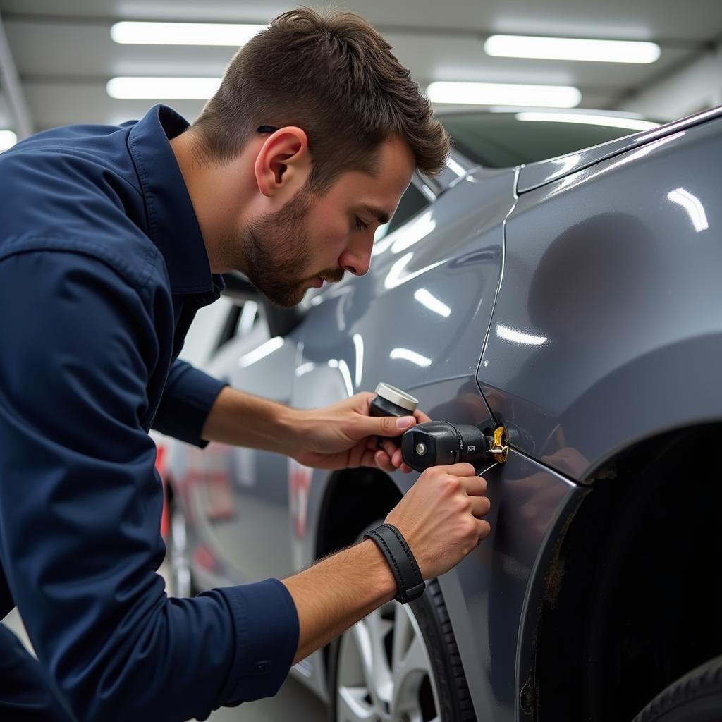 Professional Dent Repair Process