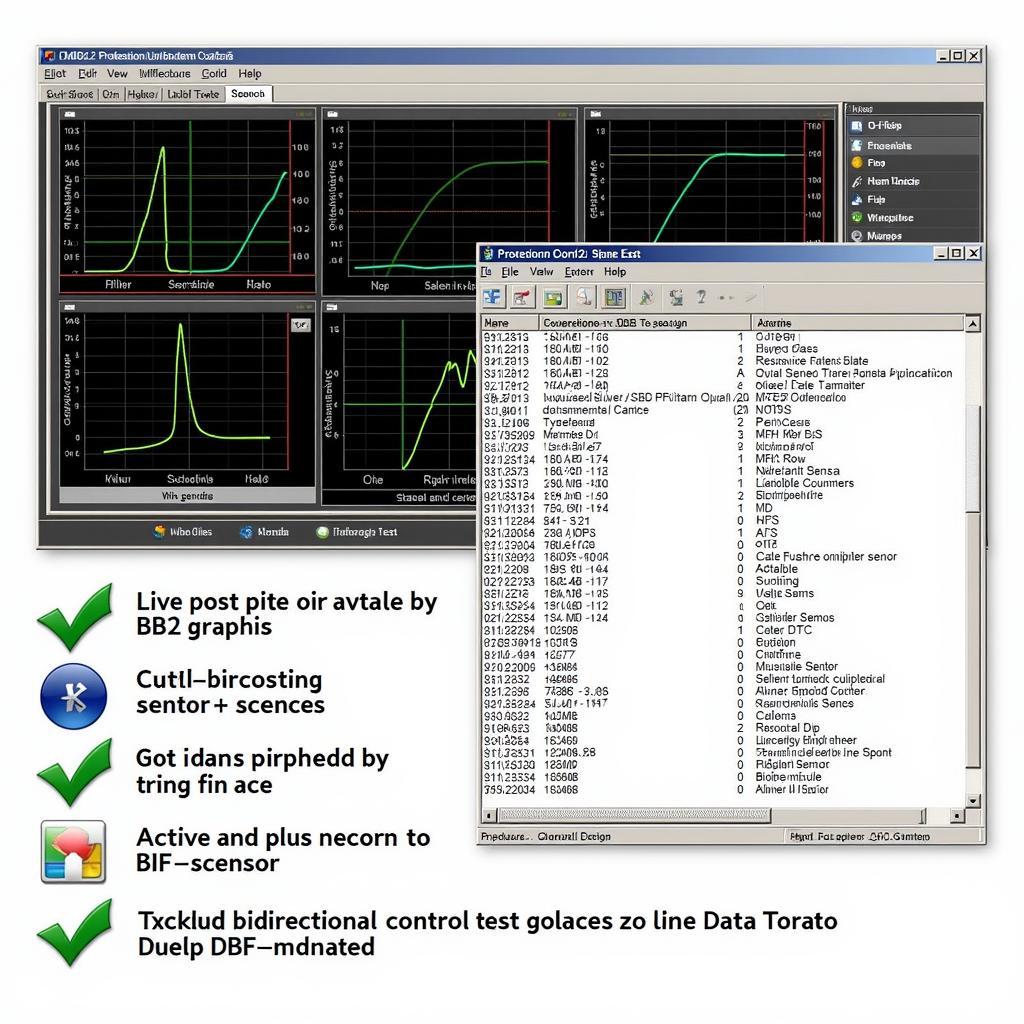 Professional OBD2 Scanner Features Displayed on Screen