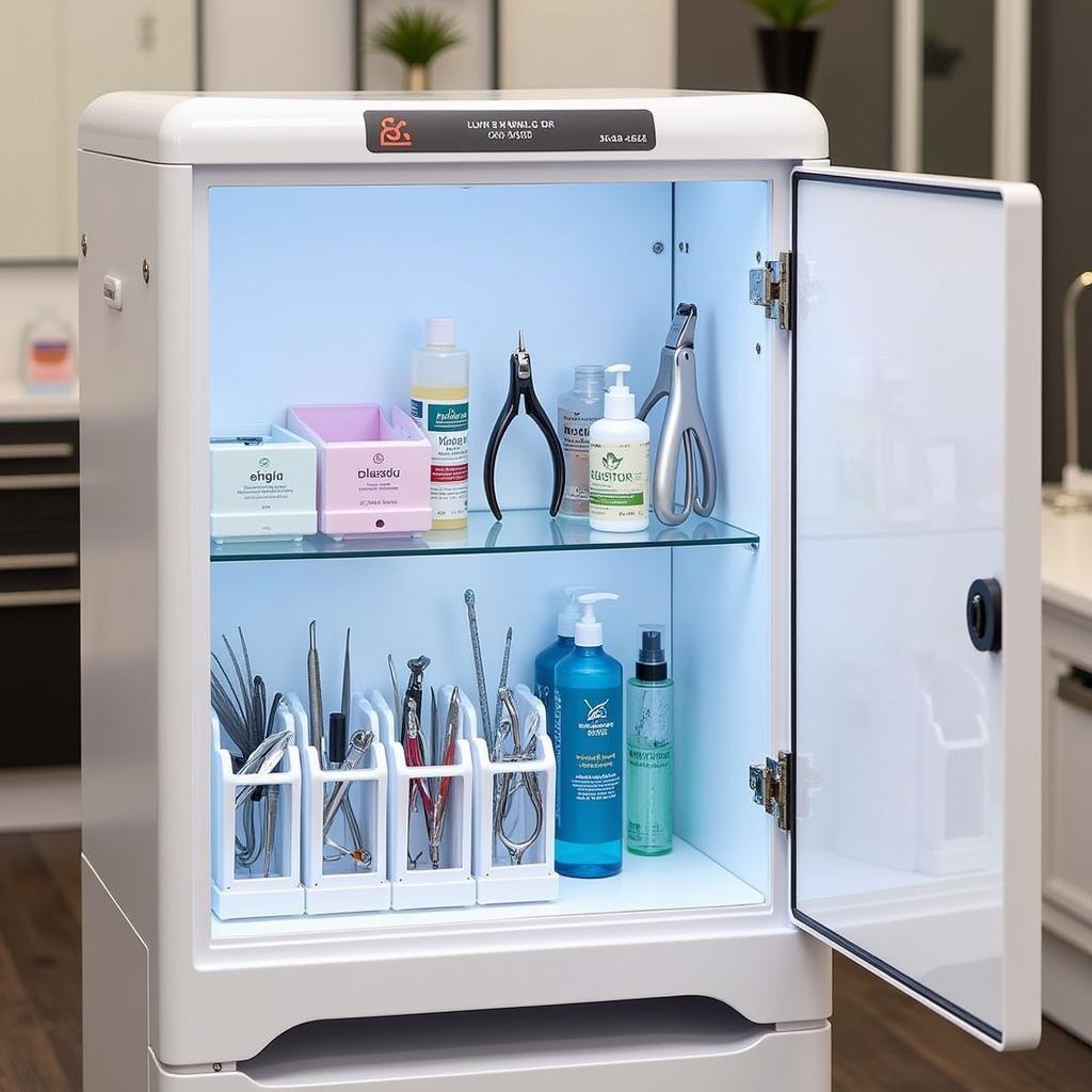 Storing nail care equipment correctly