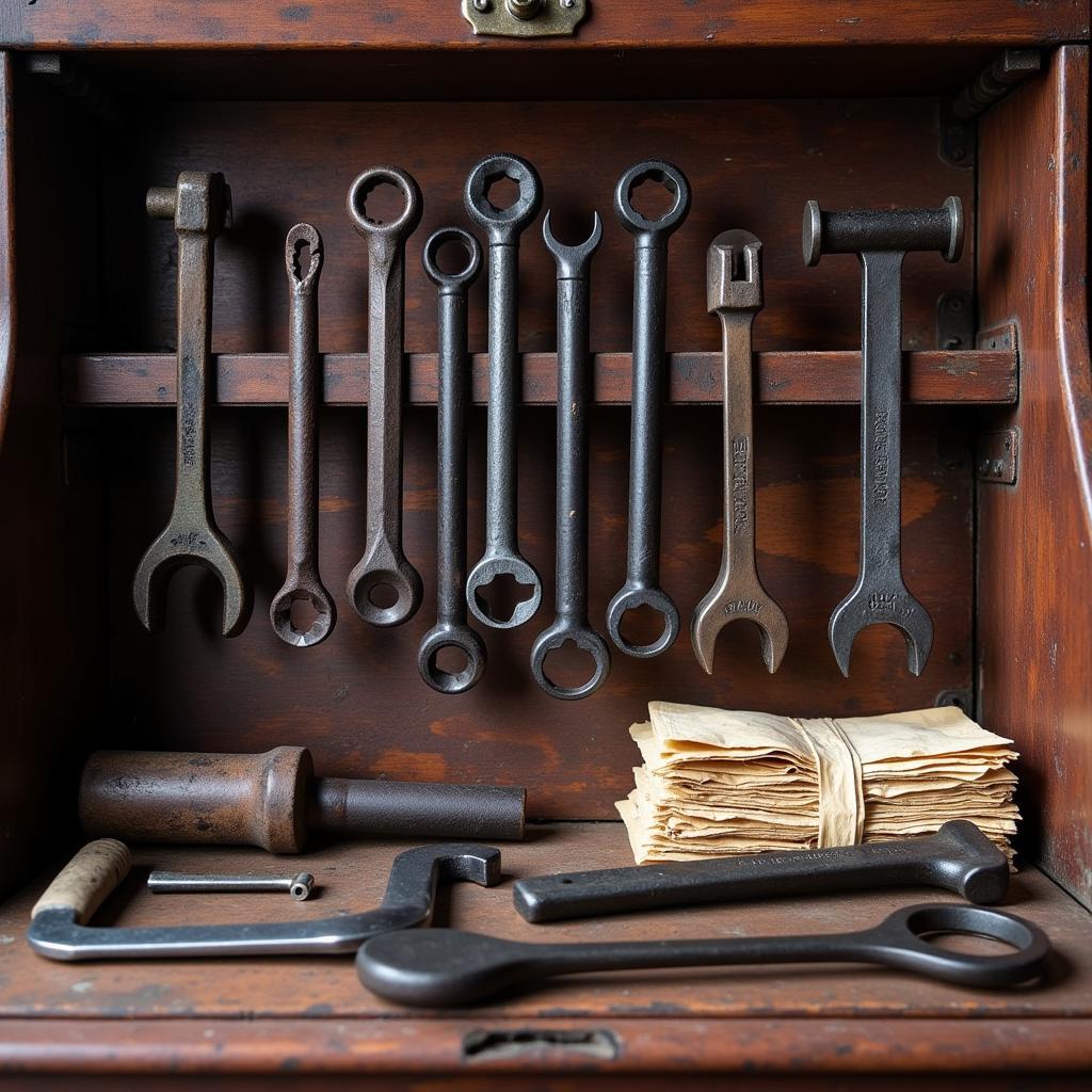 Properly Stored Cast Iron Tools