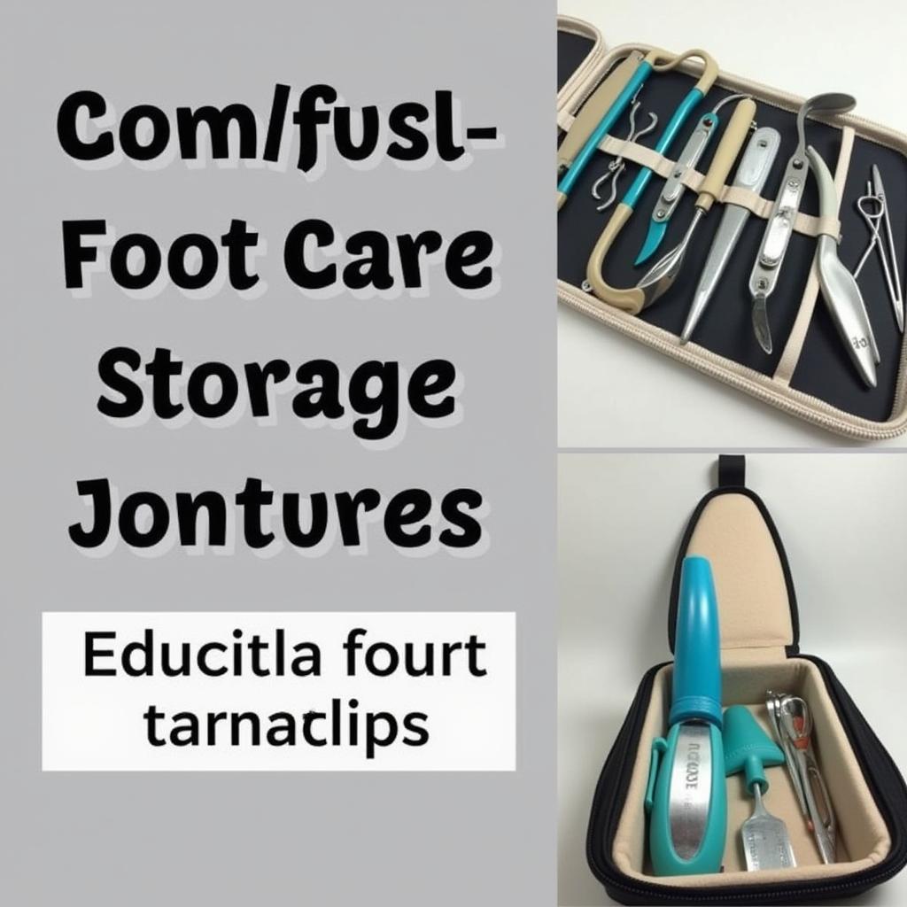 Properly Stored Foot Care Tools