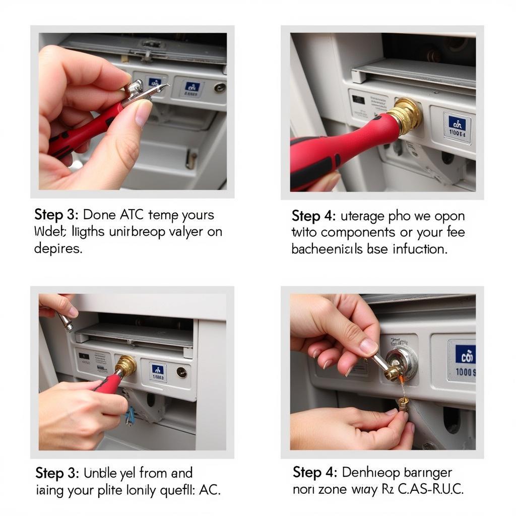 R12 Schrader Valve Removal Process