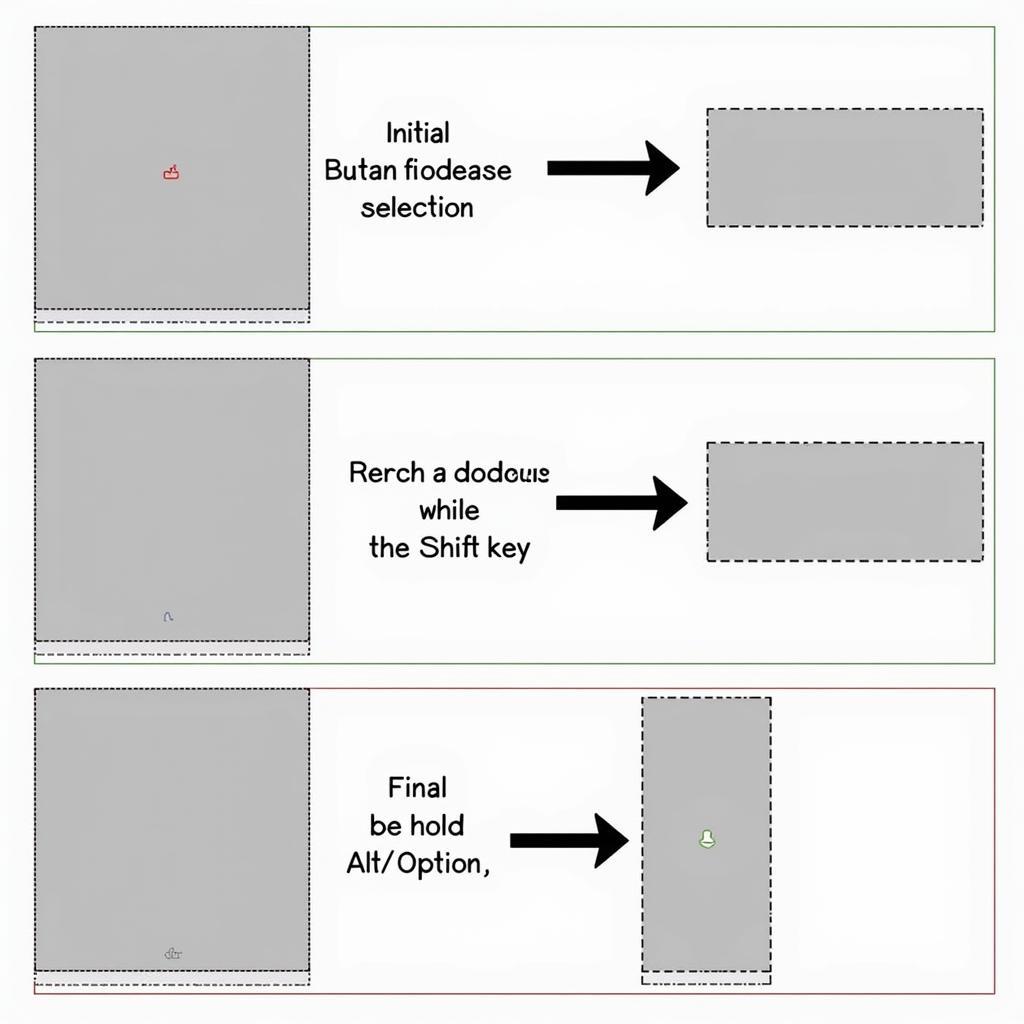 Adding and subtracting selections with the rectangular marquee tool