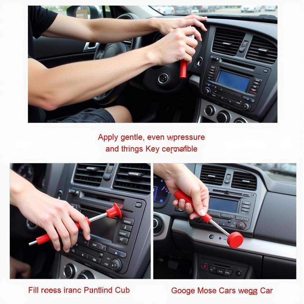 Removing Car Dashboard with Specialized Tools