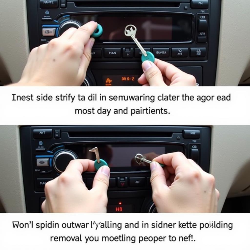 Removing a Car Stereo with Radio Removal Keys