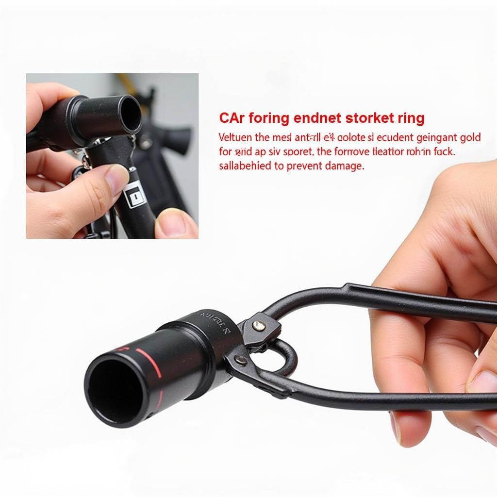 Removing a Car Cigarette Lighter Socket with Pliers: Demonstrating the proper way to use pliers to remove a car cigarette lighter socket.