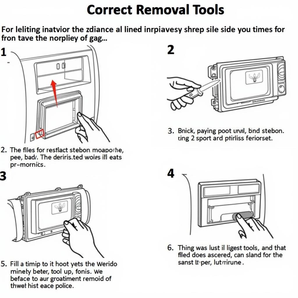 Removing a Jensen Car Stereo with Removal Tools