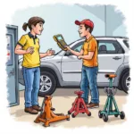 Renting car repair tools can save you money on repairs.