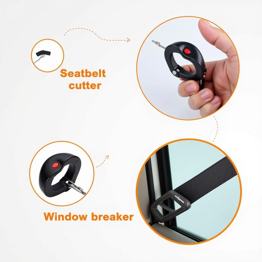 Resqme Car Escape Tool Features