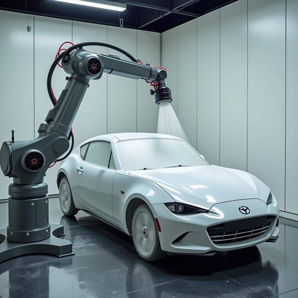 Robotic Arm Applying Car Paint