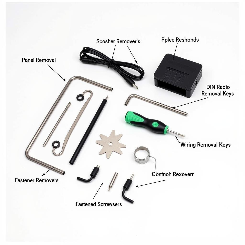 Scosche Car Stereo Tool Kit Contents