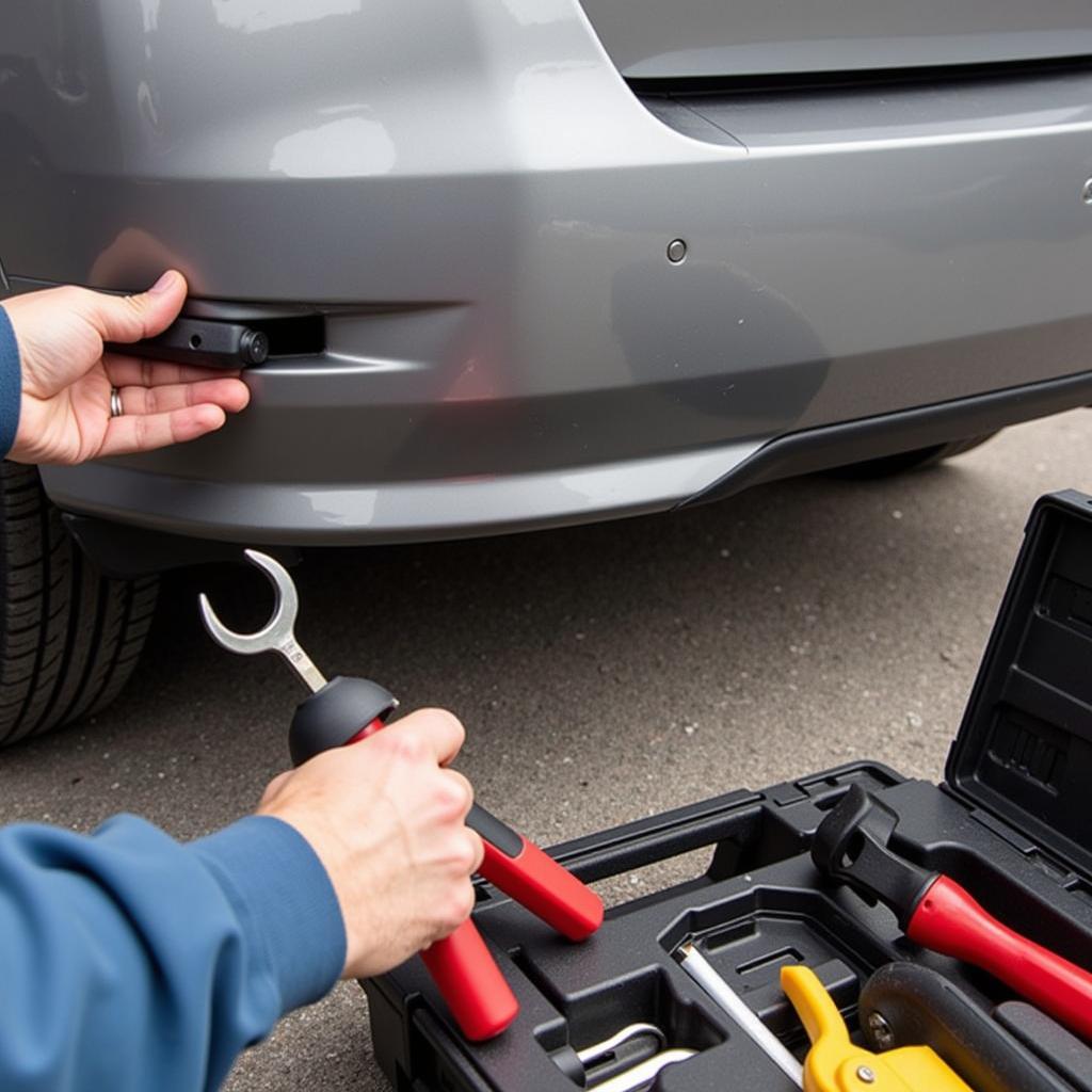 Choosing the right car bumper repair tools based on the type of damage and bumper material.