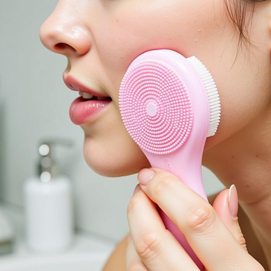 Cleansing brush for face skincare