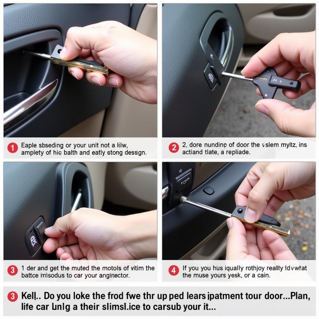 Using a Slim Jim to Unlock a Car Door