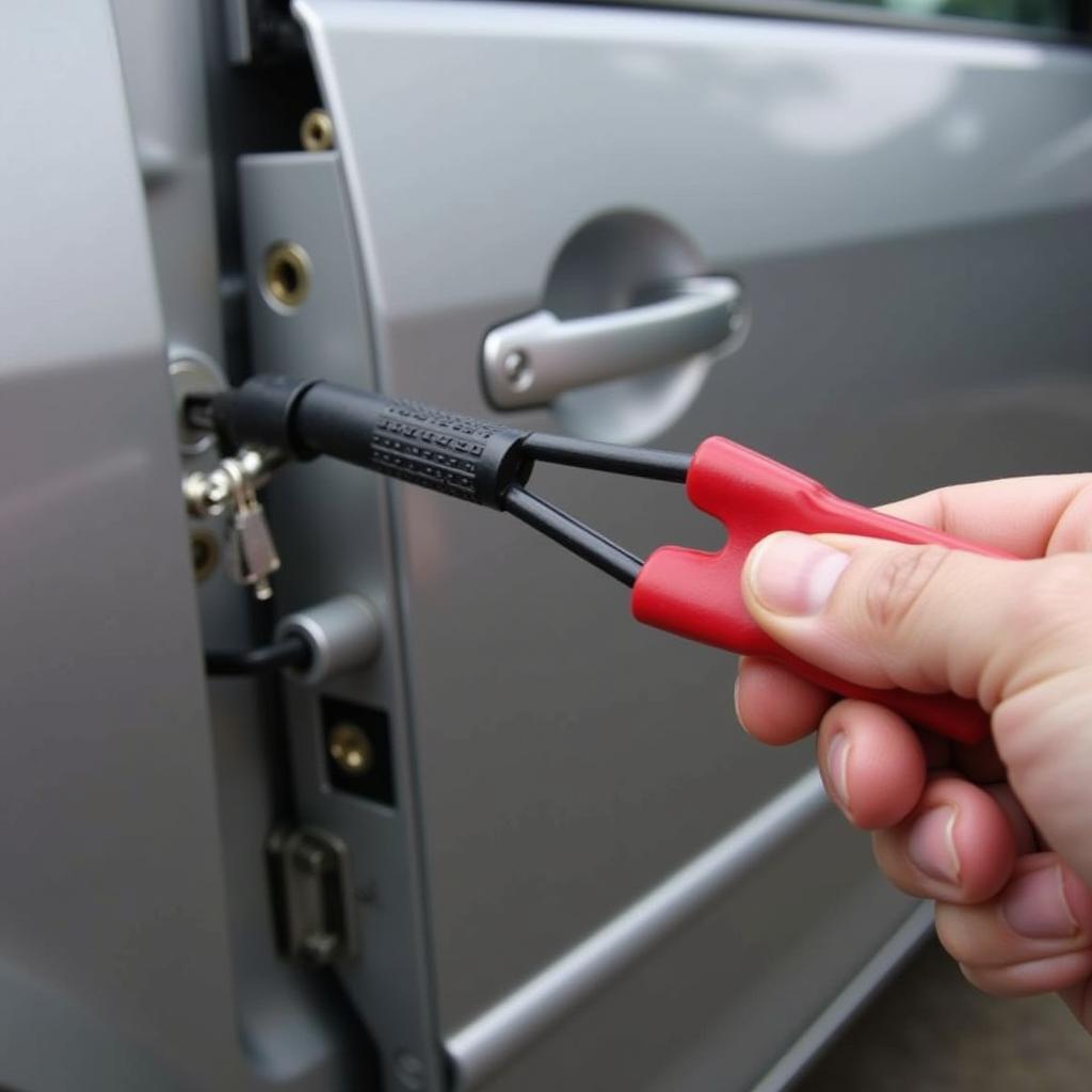 Slim Jim Tool for Unlocking Car Doors