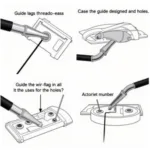 Using a Slot Car Guide Flag Threading Tool