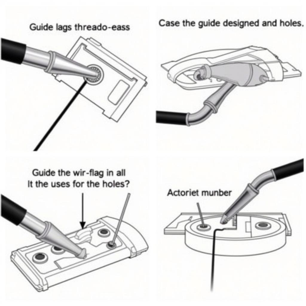 Using a Slot Car Guide Flag Threading Tool