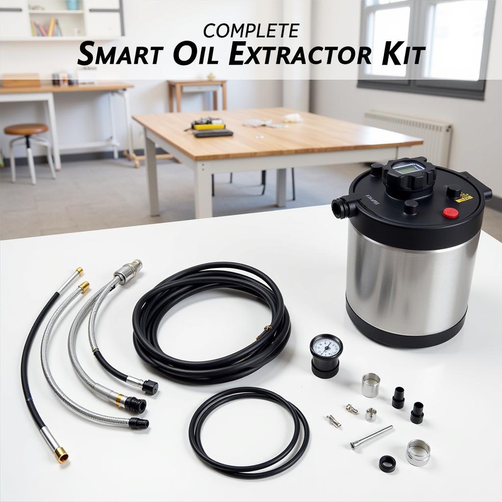 Smart Oil Extractor Kit with Digital Pressure Gauge