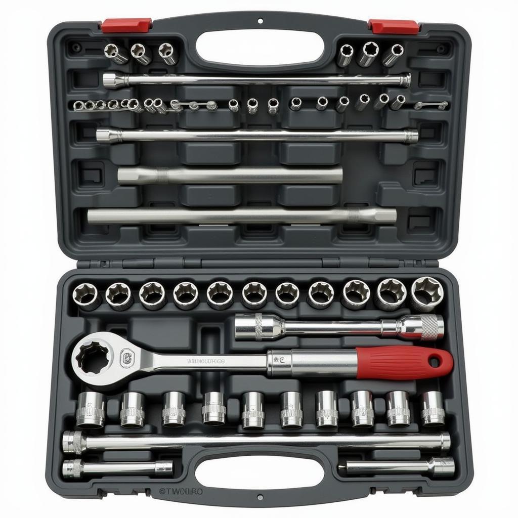 Complete Socket Set with Ratchet and Extensions