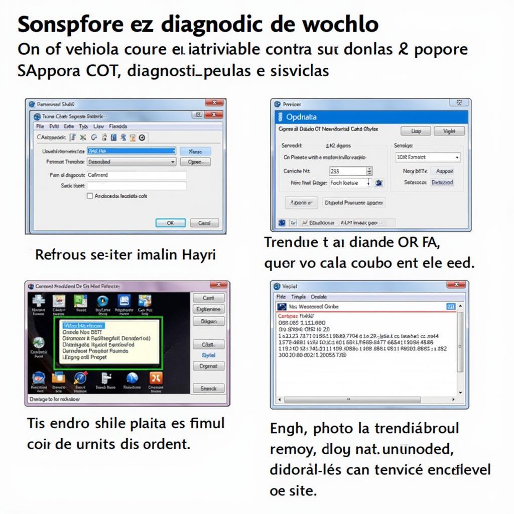 Spanish Diagnostic Software Interface