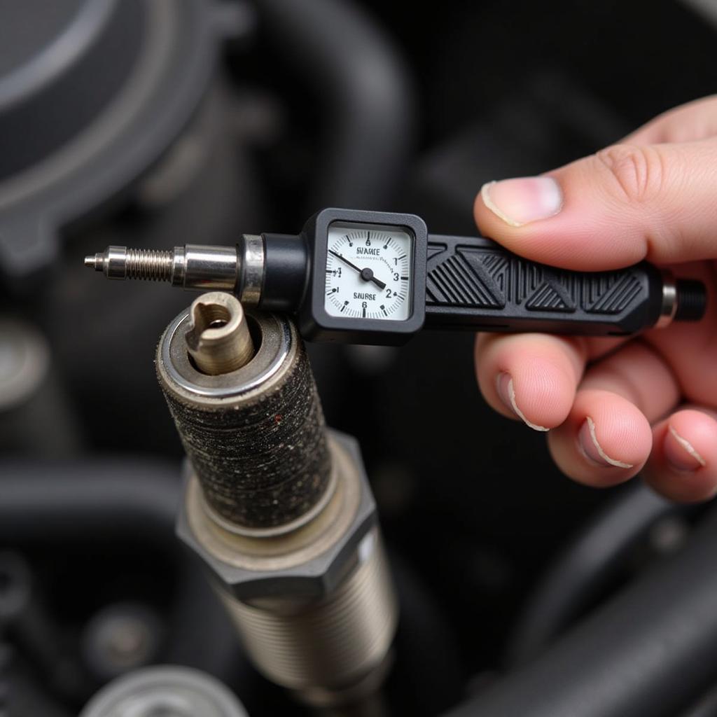 Using a Spark Plug Gap Gauge to Set the Correct Gap