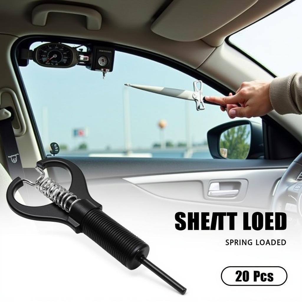 Spring-Loaded Car Window Shatter Tool