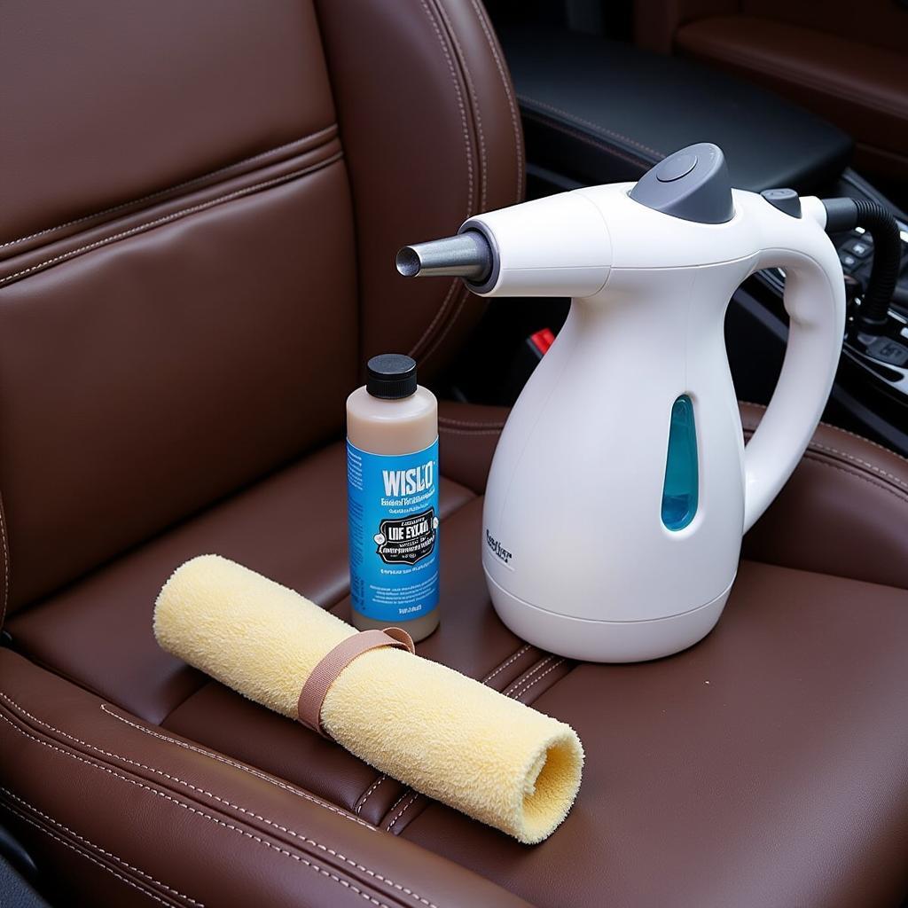 Steam Cleaner and Leather Conditioner for Car Detailing