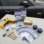 Steck Car Dent Repair Tool Kit in Action