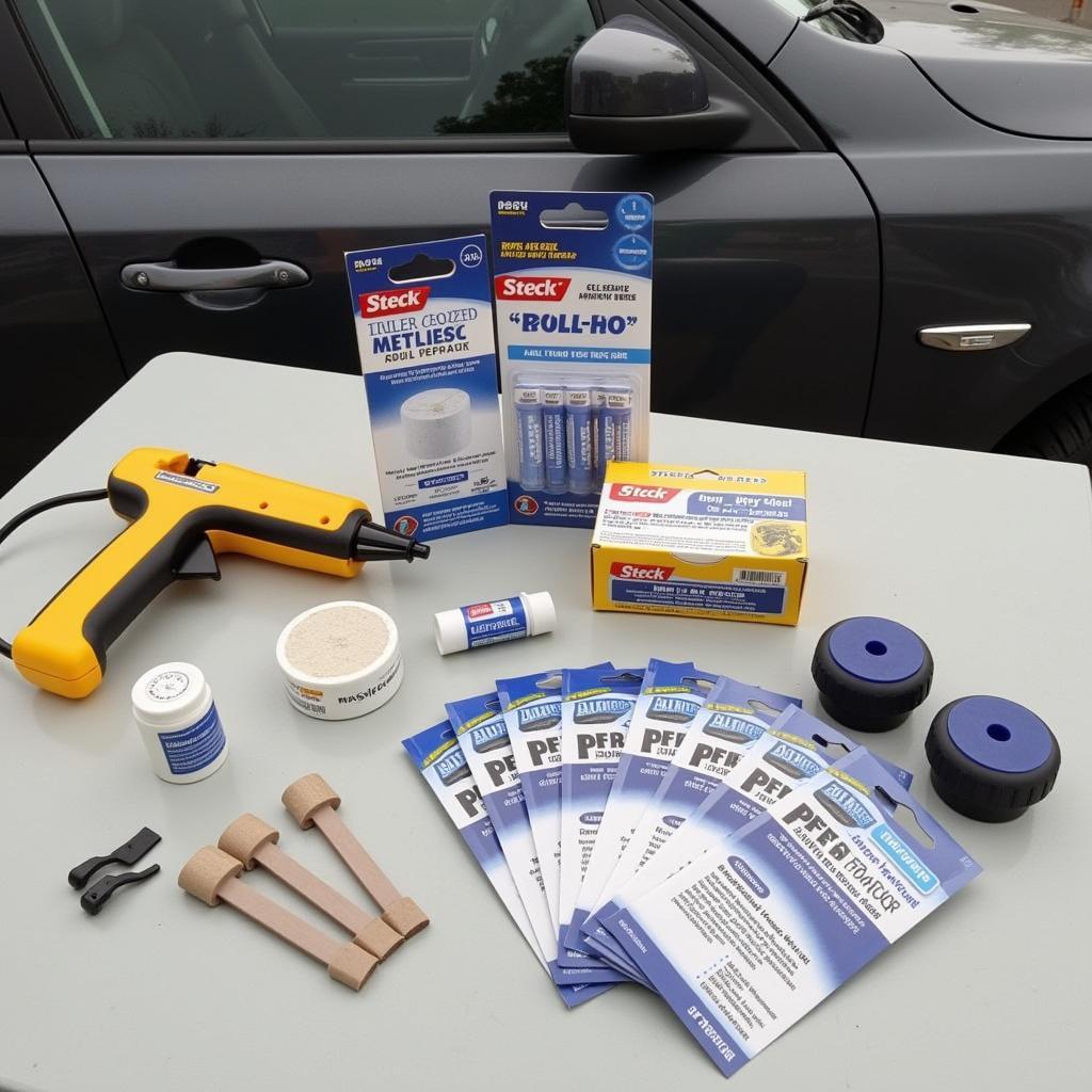 Steck Car Dent Repair Tool Kit in Action