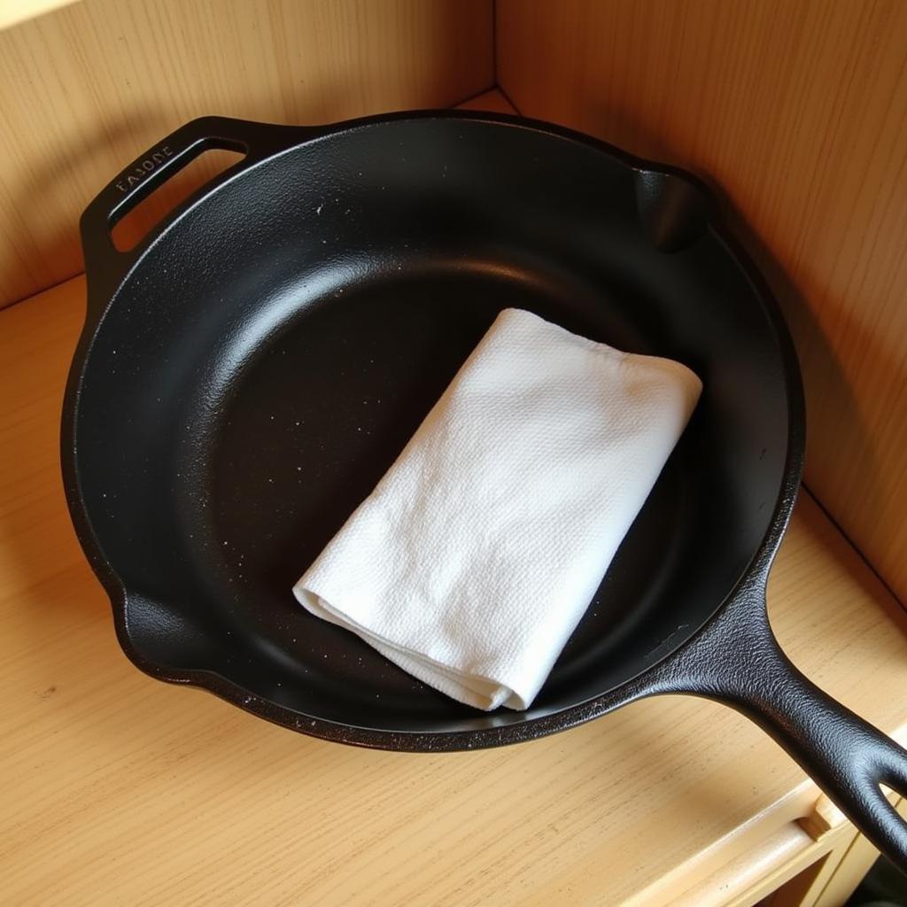 Storing a Cast Iron Skillet Properly