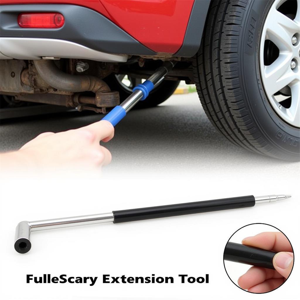 Telescoping Extension Tool for Car Use