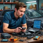 Tim Taylor with Modern Car Diagnostic Tools