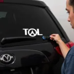 Applying Tool Band Decals to a Car