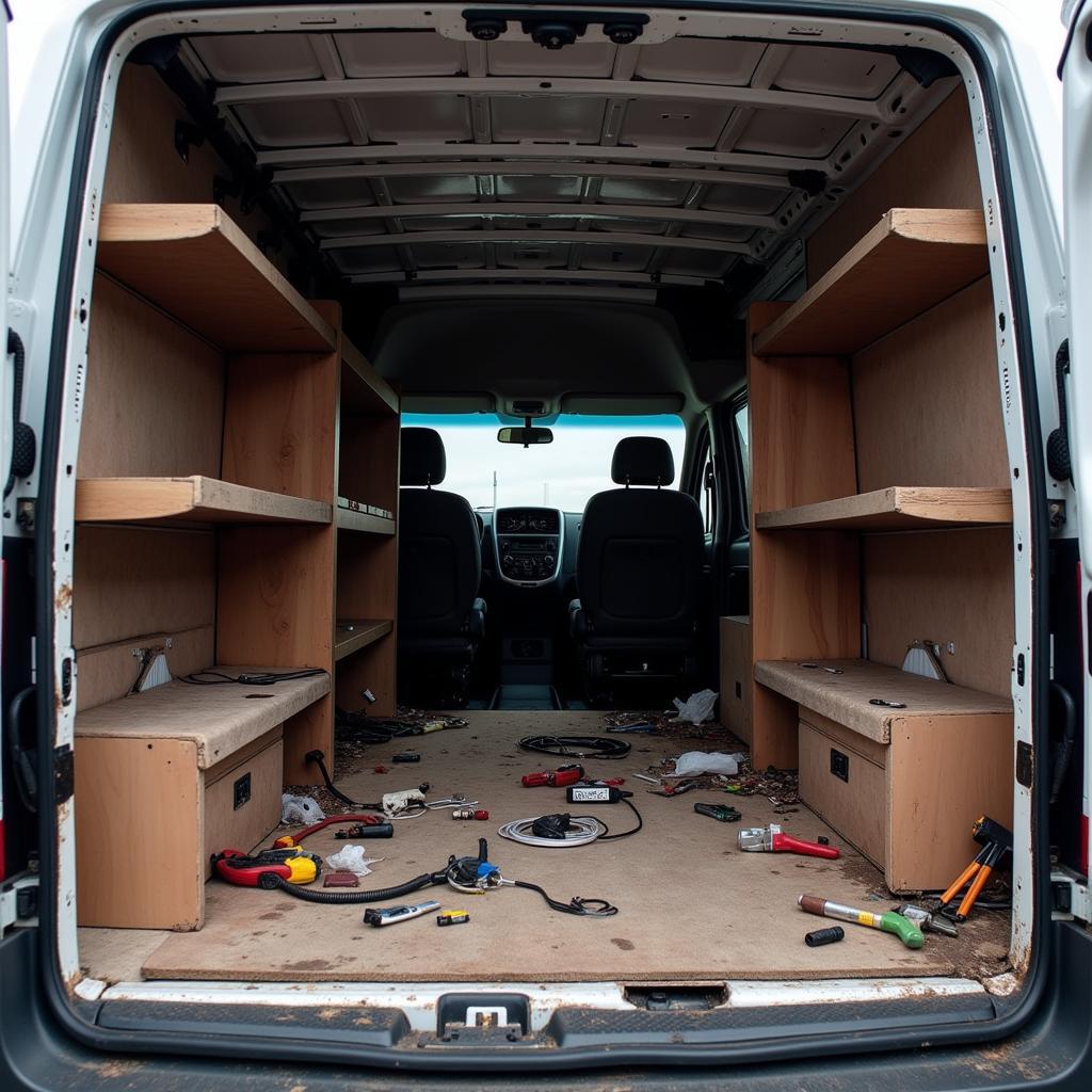 Tools stolen from a work van