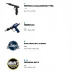 Top-rated car cleaning blow tools from various brands.