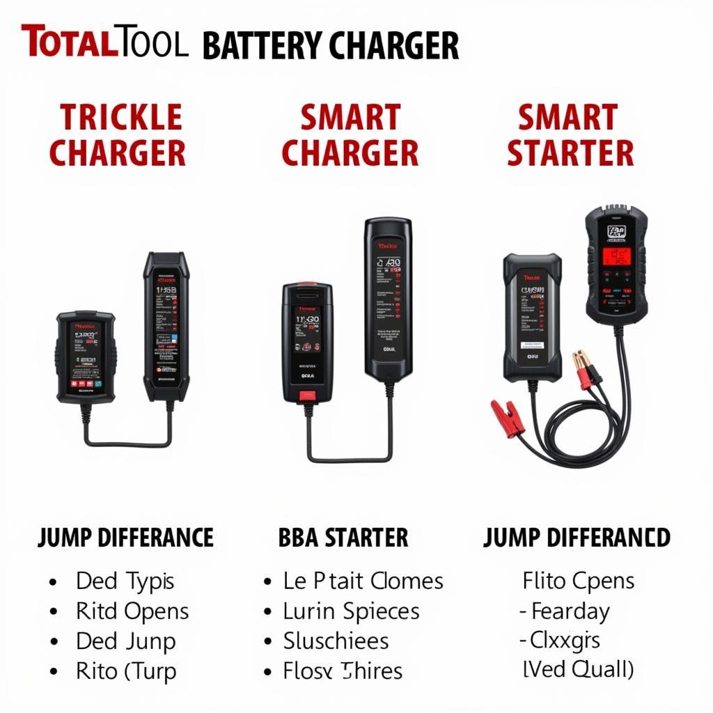 Different Types of Total Tools Car Battery Chargers