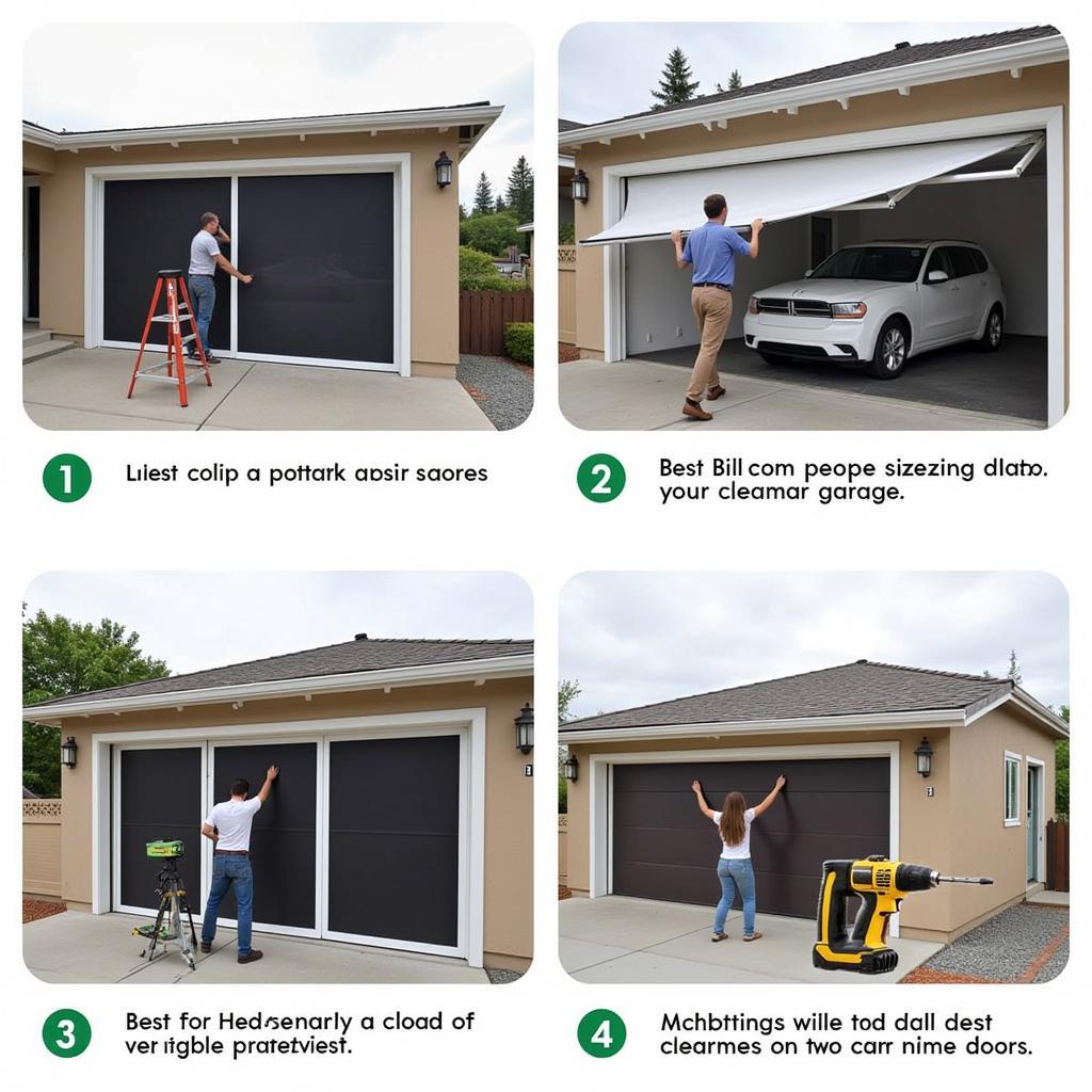 Installing a Screen Enclosure Door on a Two-Car Garage