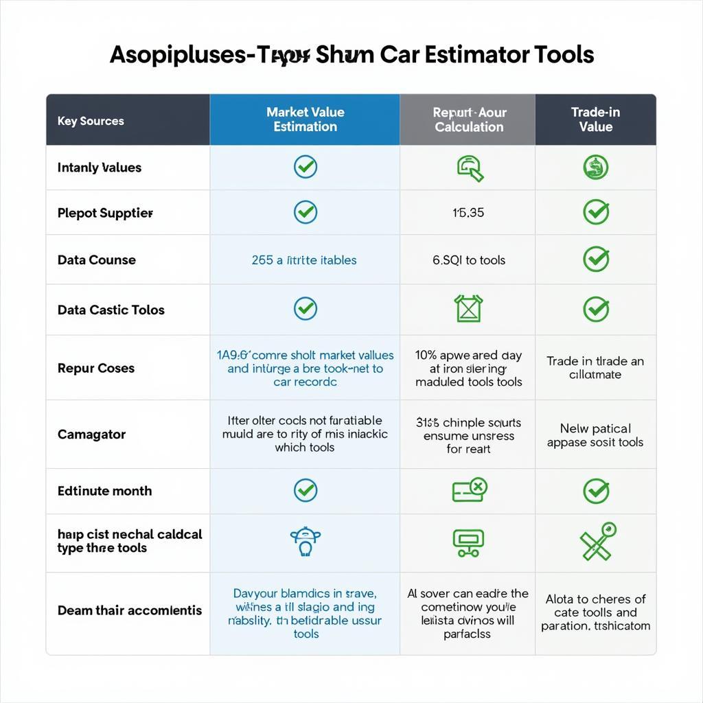 Different Types of Car Estimator Tools