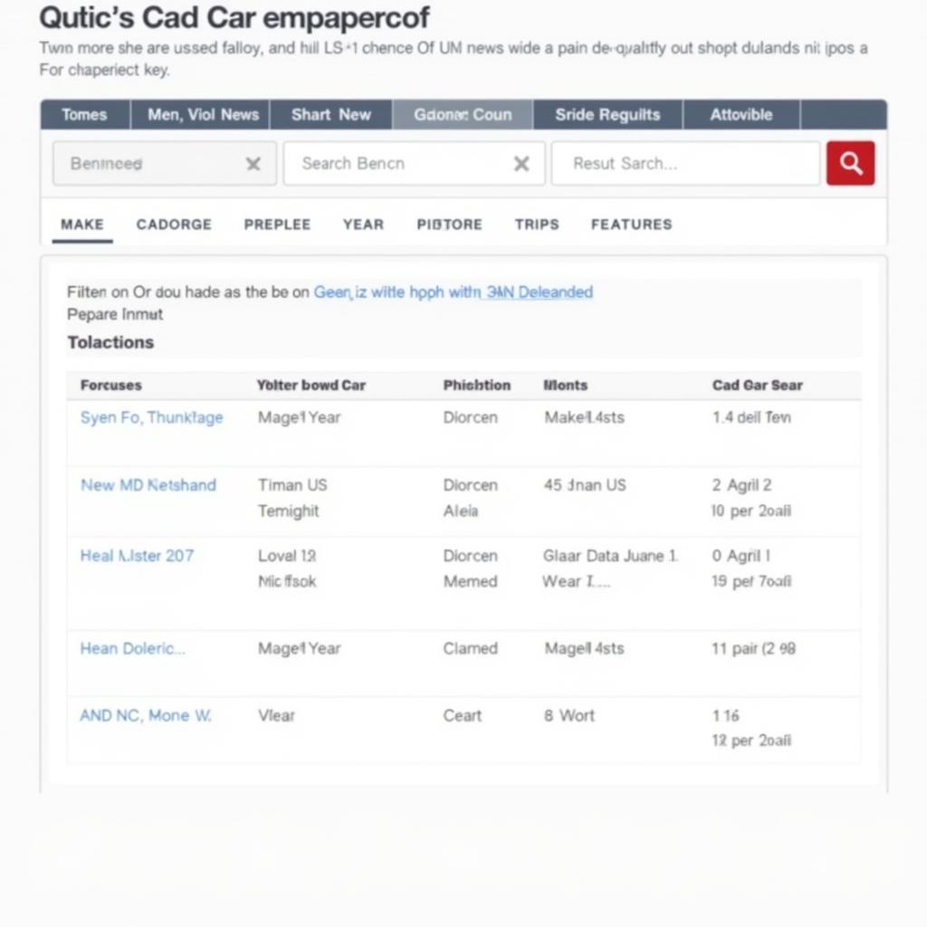 US News Car Comparison Tool Interface