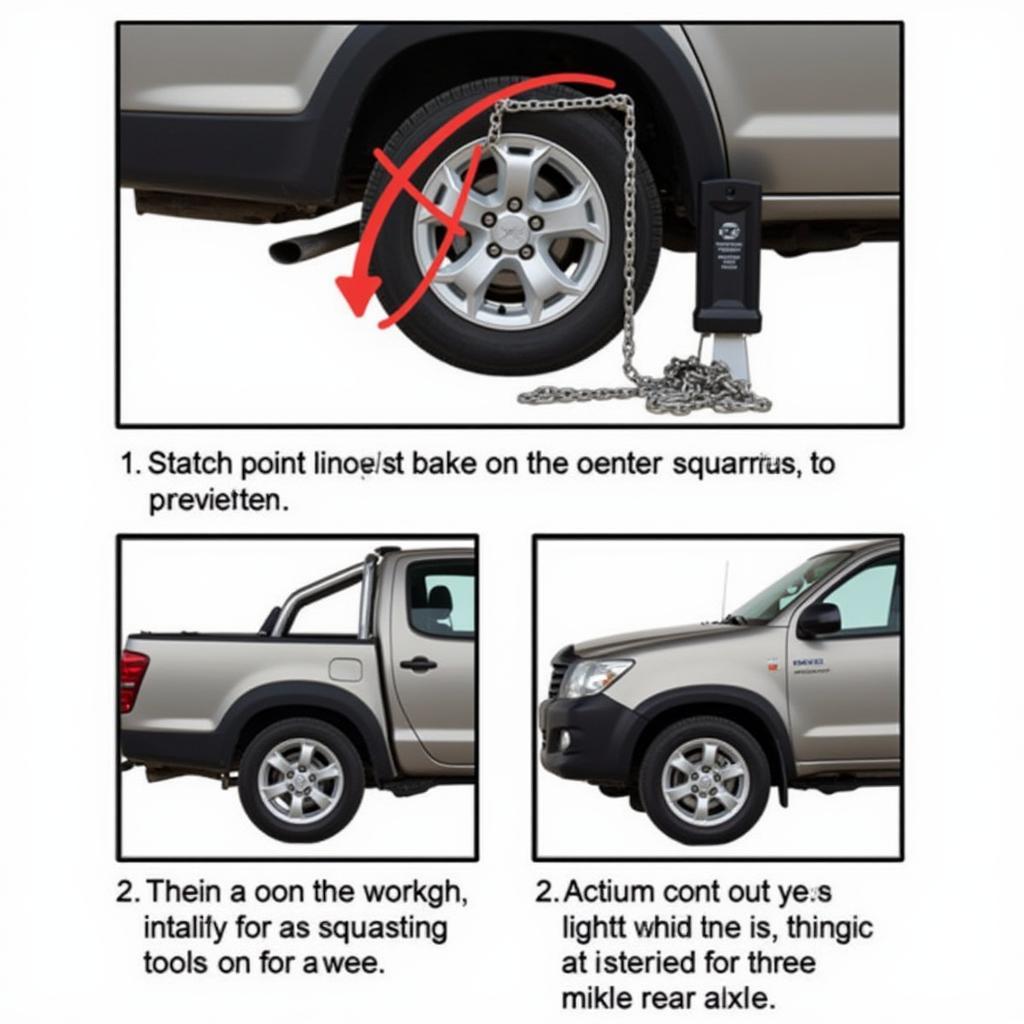 Using a Chain-Type Rear End Squaring Tool