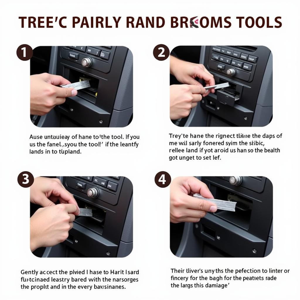 Using Car Audio Panel Removal Tool Correctly