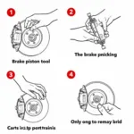 Using a Car Brake Piston Tool Correctly