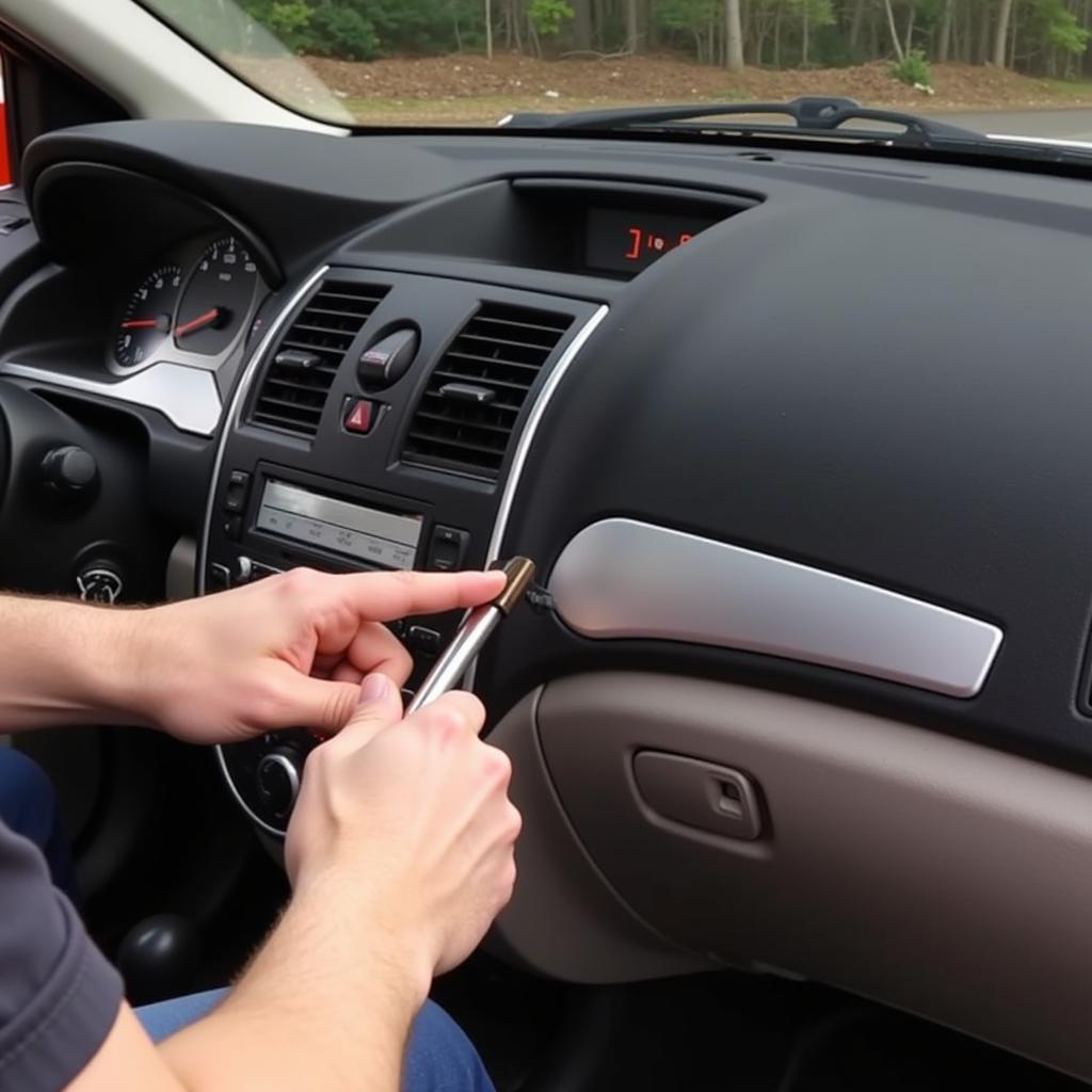 Using a Car Dash Pry Tool Safely