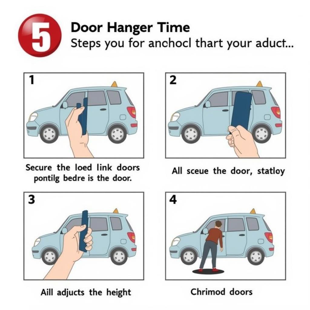 Steps to Use a Car Door Hanger Tool Correctly