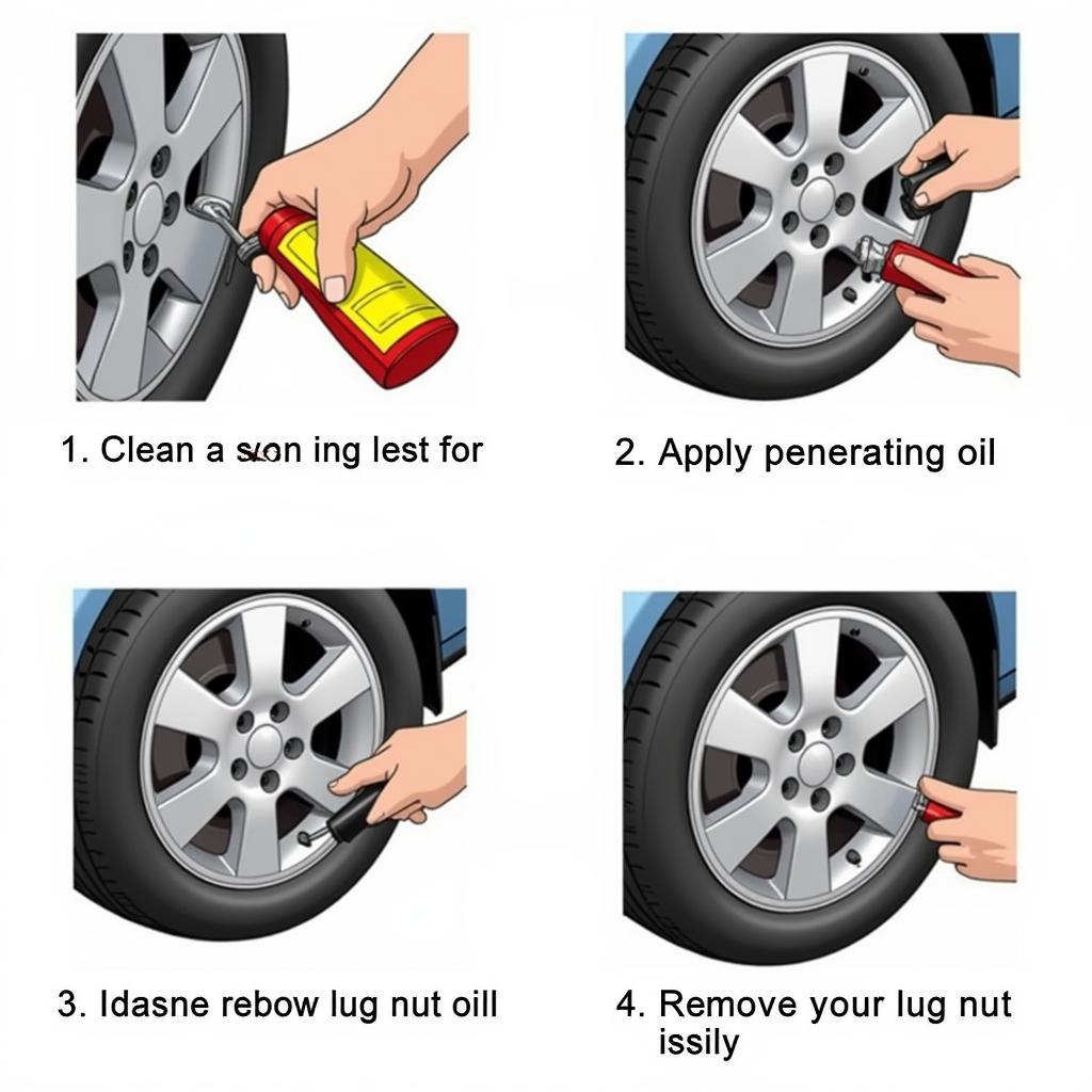 Steps for Using a Car Lug Nut Stud Remover Tool