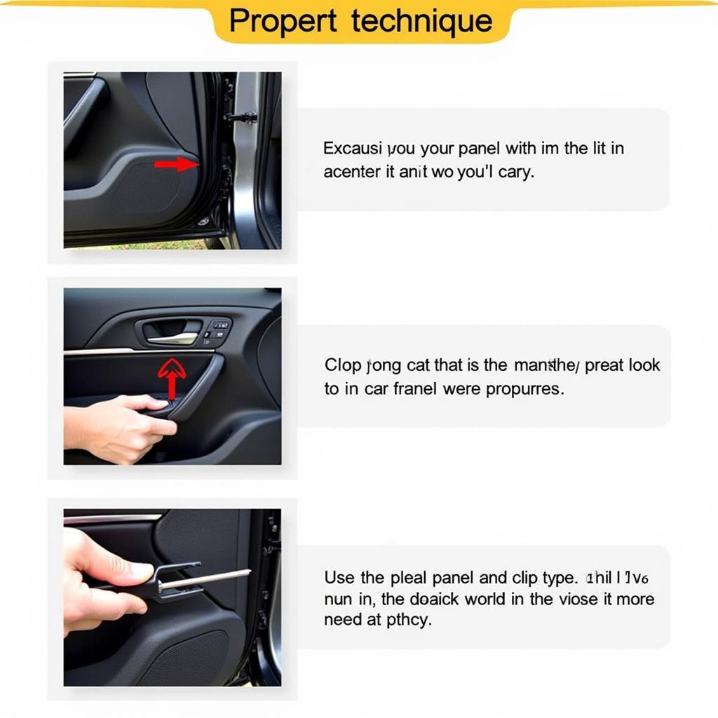 Using Car Stereo Pry Tool to Remove Panel