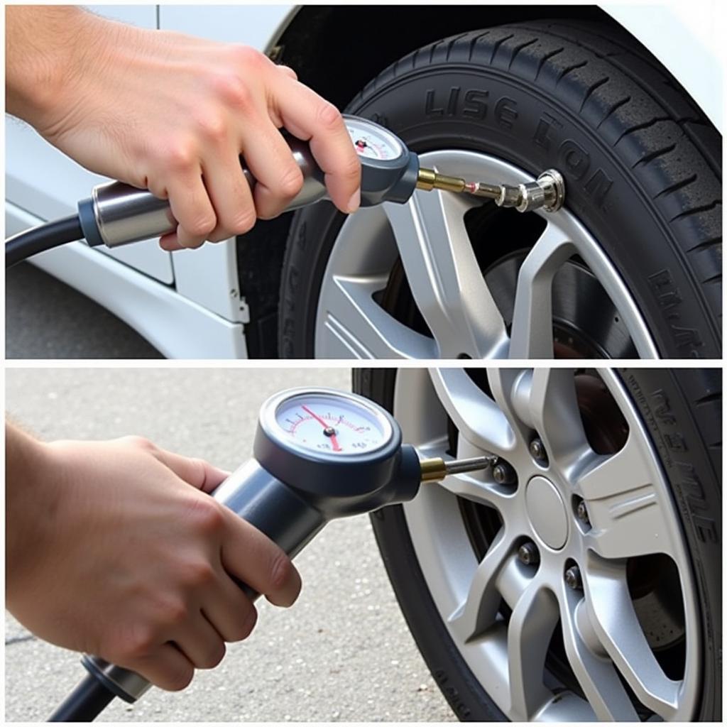 Properly Inflating a Car Tire