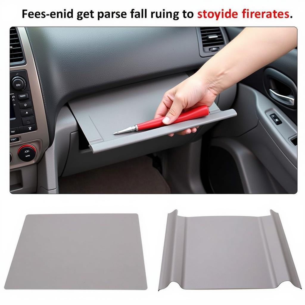 Using a Panel Removal Tool on a Car Dash